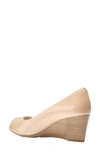 Cole Haan Sadie Grand Patent Leather Wedge Pump, Nude In Nude Patent Leather