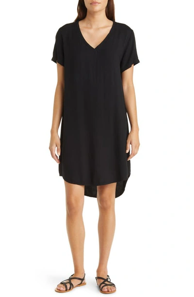 Bella Dahl Cap Sleeve Dress In Black