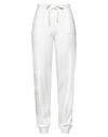 Siste's Woman Pants White Size M Viscose, Polyester, Polyamide