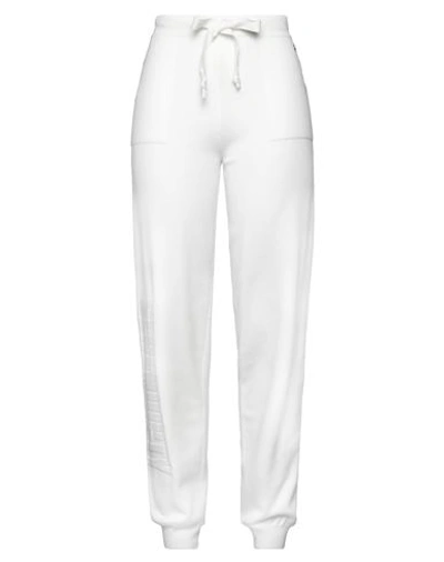 Siste's Woman Pants White Size M Viscose, Polyester, Polyamide