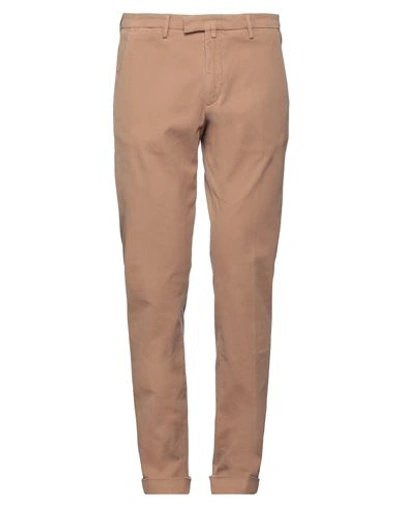 Briglia 1949 Man Pants Camel Size 40 Cotton, Tencel, Silk, Elastane In Beige