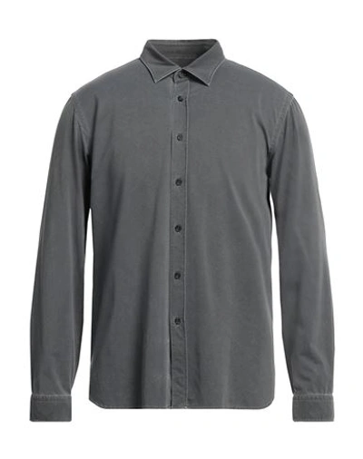Xacus Man Shirt Lead Size 15 ½ Polyamide, Elastane In Grey