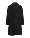 Officina 36 Man Coat Midnight Blue Size 40 Acrylic, Polyester, Virgin Wool In Black