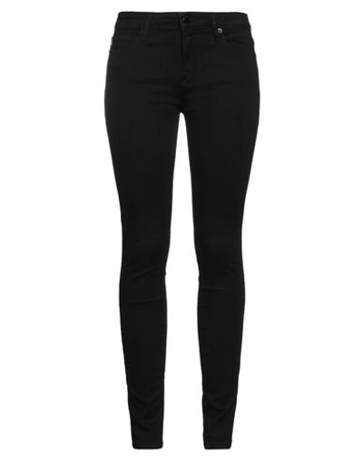 Love Moschino Woman Jeans Black Size 30 Cotton, Polyester, Elastane
