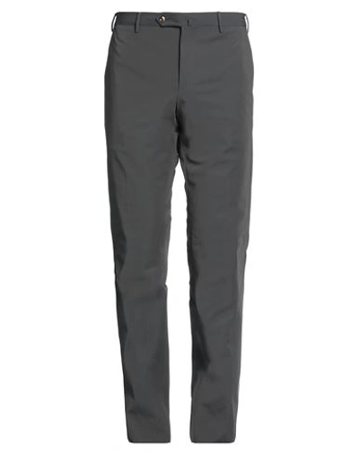 Pt Torino Man Pants Steel Grey Size 40 Viscose, Polyamide, Elastane