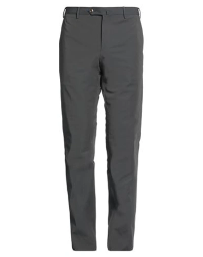 Pt Torino Men's Flat Front Pants In Steel