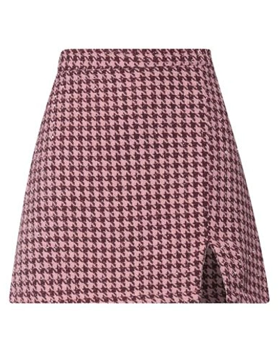 Vanessa Scott Woman Mini Skirt Pastel Pink Size M Polyester, Wool