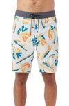 O'neill Hyperfreak Mysto Board Shorts In Cream