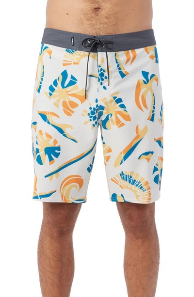 O'neill Hyperfreak Mysto Board Shorts In Cream