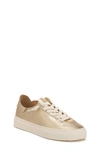 Sam Edelman Poppy Kids Lace-up Sneaker In Gold Leaf