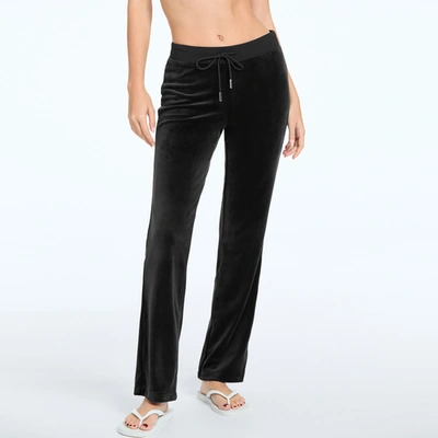 Juicy Couture Womens  Og Bling Track Pants In Liquirice/black