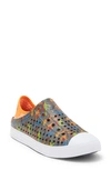 Skechers Kids' Guzman Step Slip-on Sneaker In Charcoal/ Orange