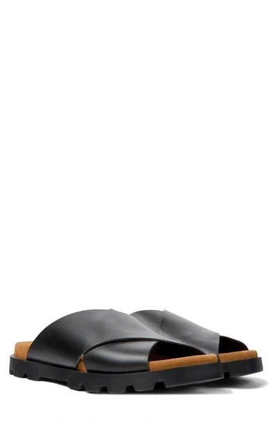 Camper Brutus Slide Sandal In Black