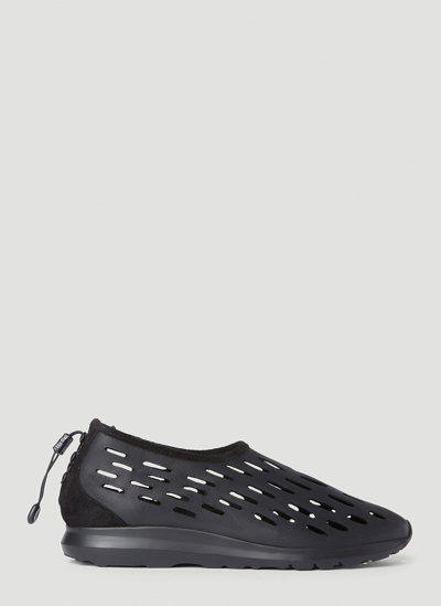 Our Legacy Strainer Sneakers Unisex Black In Black Leather
