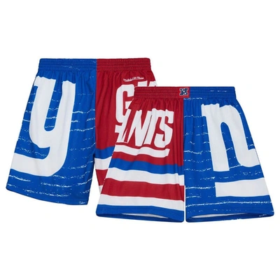 Mitchell & Ness Men's  Royal New York Giants Jumbotron 3.0 Shorts