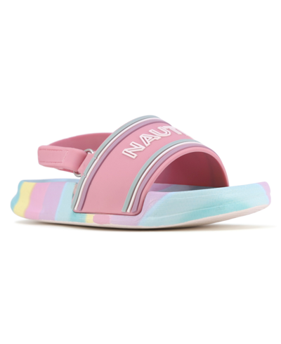 Nautica Toddler Girls Luz Slide Sandals In Rainbow Pastel
