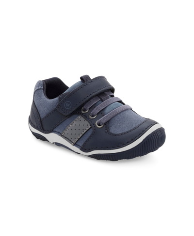 Stride Rite Toddler Boys Srtech Wes Leather Sneakers In Blue