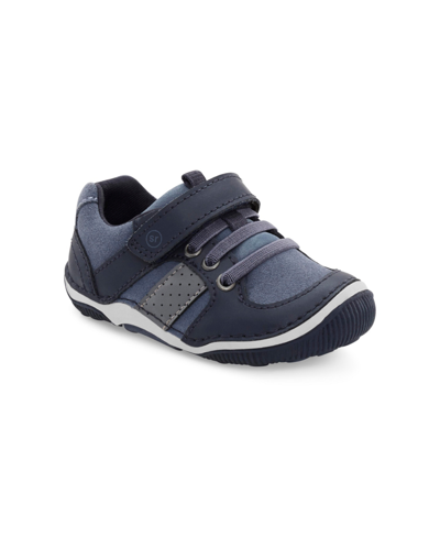 Stride Rite Kids' Toddler Boys Srtech Wes Leather Sneakers In Blue