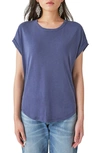 Lucky Brand Women's Short Sleeve Sandwash Dolman Tee In Navy