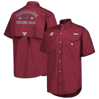 Columbia Men's  Maroon Texas A&m Aggies Bonehead Button-up Shirt