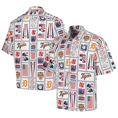 Reyn Spooner White Detroit Tigers Americana Button-up Shirt