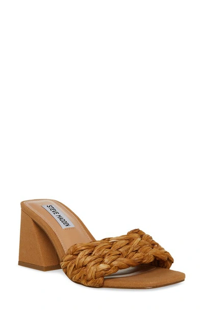 Steve Madden Mylee Raffia Slide Sandal In Multi