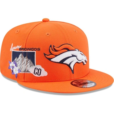 New Era Orange Denver Broncos Icon 9fifty Snapback Hat