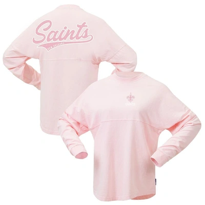 Fanatics Branded Pink New Orleans Saints Millennial Spirit Jersey T-shirt