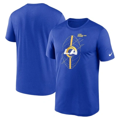 Nike Royal Los Angeles Rams Legend Icon Performance T-shirt In Blue