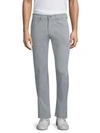 7 For All Mankind Total Twill The Straight Slim Chinos In Mid Grey