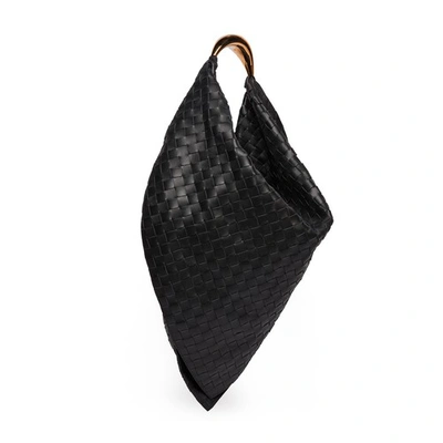 Bottega Veneta Foulard Shoulder Bag In Black