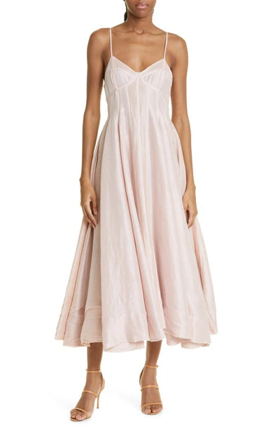Aje Annie Paneled Dress In Pink