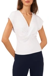 Halogen Twist Knit Top In Bright White