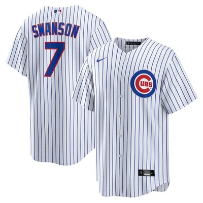 Nike Dansby Swanson White Chicago Cubs Replica Player Jersey