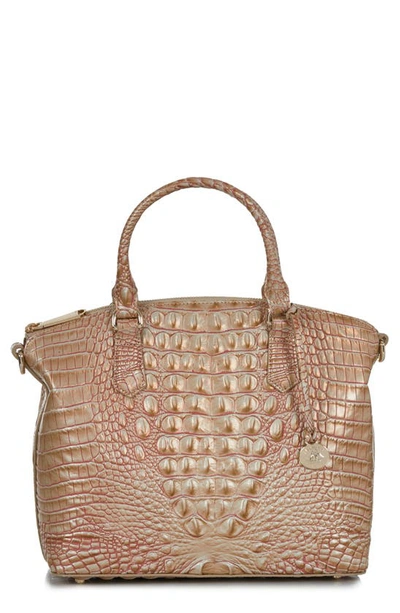 Brahmin Duxbury Leather Satchel In Sandshell