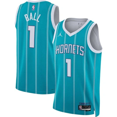 Jordan Brand Unisex  Lamelo Ball Teal Charlotte Hornets Swingman Jersey