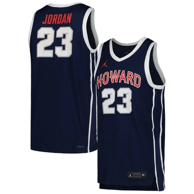 Jordan Brand Michael Jordan Navy Howard University Bisons Replica Basketball Jersey