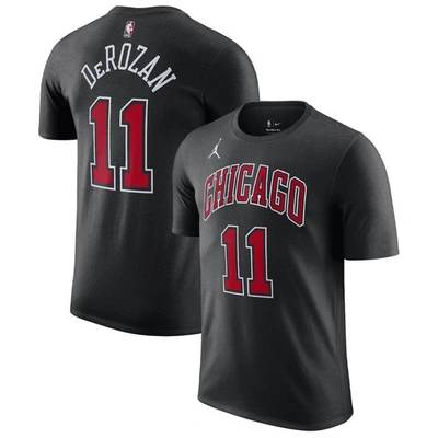 Jordan Brand Demar Derozan Black Chicago Bulls 2022/23 Statement Edition Name & Number T-shirt