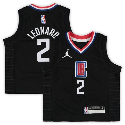 Jordan Brand Kids' Toddler  Kawhi Leonard Black La Clippers 2020/21 Jersey