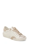 Dolce Vita Women's Zina Low Top Sneakers In White/gold