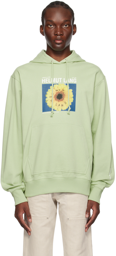 Helmut Lang Oversized Photo Graphic Hoodie In Tea