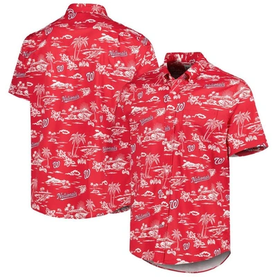 Reyn Spooner Red Washington Nationals Kekai Performance Button-up Shirt
