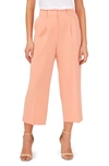 Halogen Pleated Crop Wide Leg Trousers In Canyon Sunset