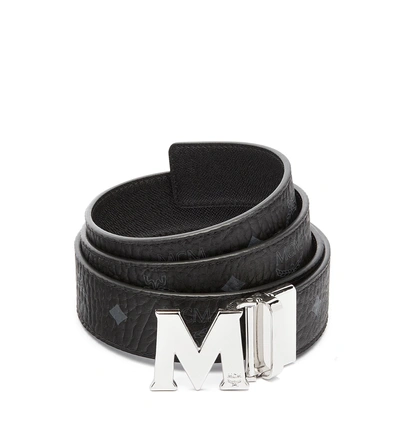 Mcm Claus M Reversible Belt 1.5" In Visetos In Black