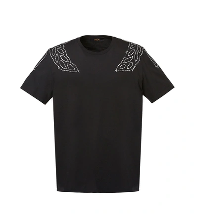 Mcm Men's Laurel Stitch T-shirt In Black