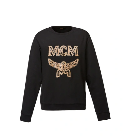 Mcm Klassisches Damensweatshirt Mit Logo In Black