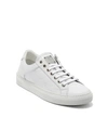 Mcm Men's Low Top Sneakers In Monogrammed Leather In White
