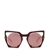 Mcm Round Cut Out Sunglasses In Ux