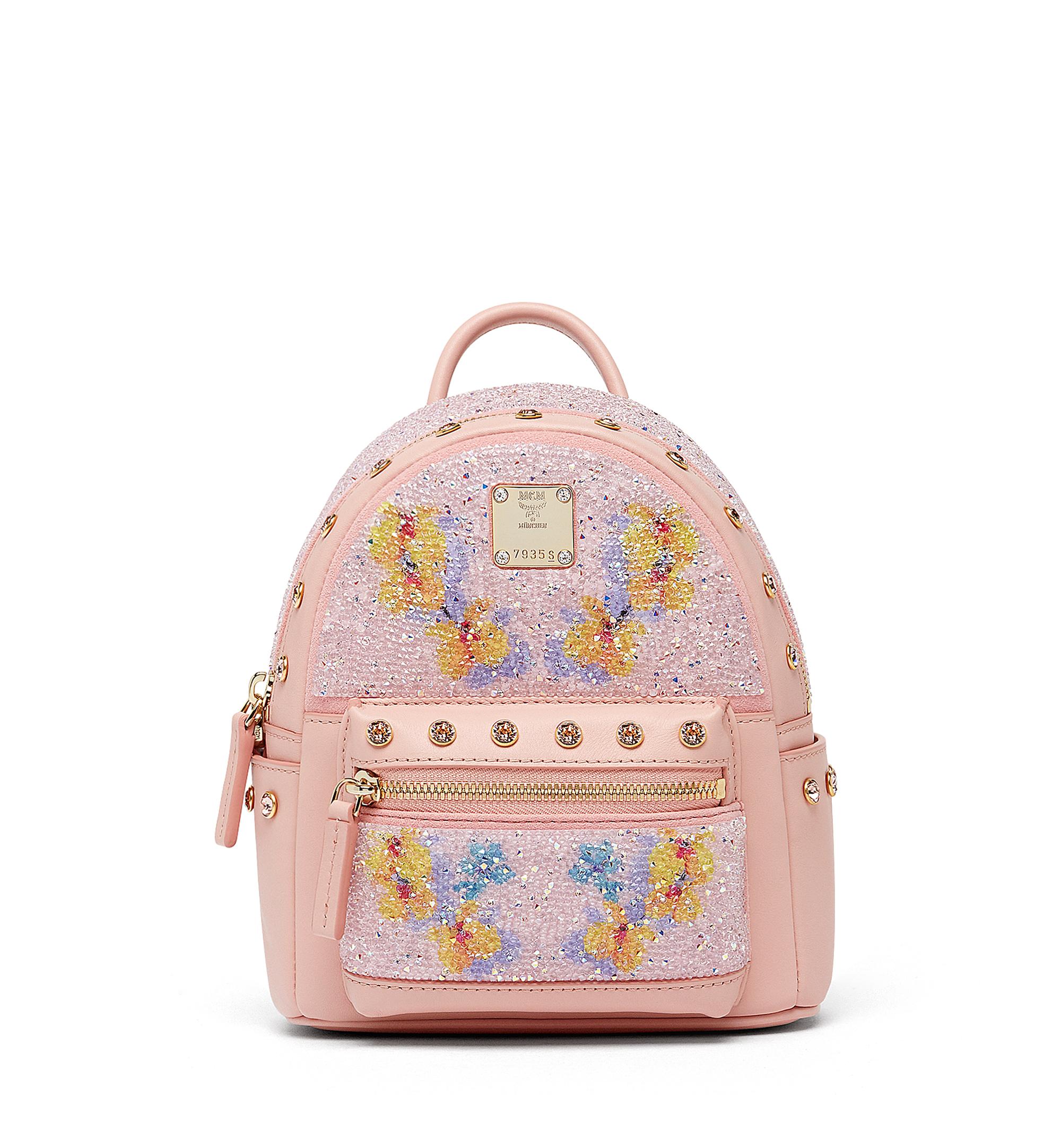 mcm x mini backpack pink
