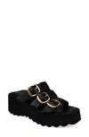 Zigi Artisan Aritz Platform Sandal In Black Leather